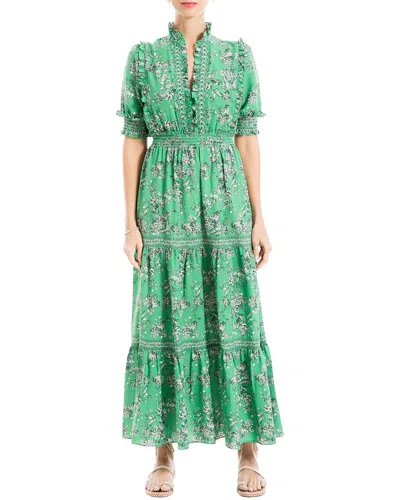 Max Studio Maxi Dress In Green