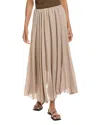 Max Studio Maxi Skirt In Grey