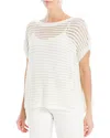 Max Studio Mesh Linen-blend Sweater