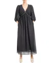 Max Studio Midi Dress In Black