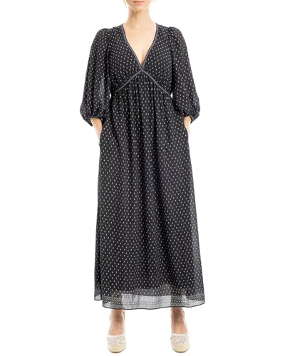 Max Studio Midi Dress In Black