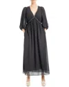 Max Studio Midi Dress In Black