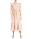 Max Studio Midi Dress In Multi