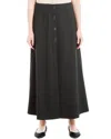 Max Studio Pinstripe Button-up Midi Skirt