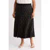 Max Studio Midi Sweater Skirt In Black