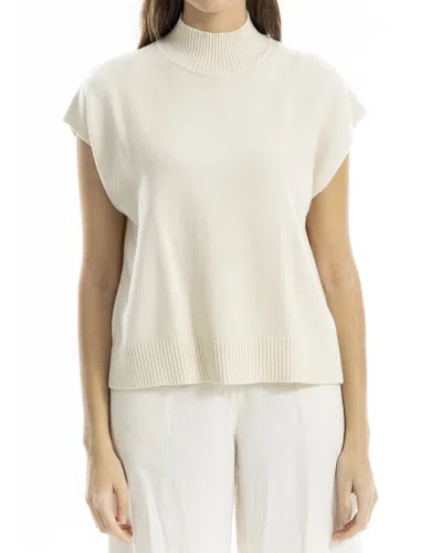Max Studio Mock Neck Sweater In Neutral