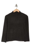 Max Studio Mock Neck Sweater In Black