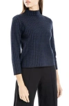 Max Studio Mock Neck Sweater In Black