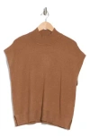 Max Studio Mock Neck Sweater In Vicuna