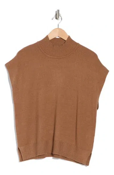 Max Studio Mock Neck Sweater In Vicuna