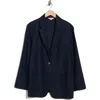 Max Studio One Button Blazer In Blue