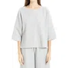 Max Studio Ottoman Rib Dolman Sleeve Sweater In Light Heather Gray