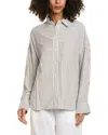 Max Studio Oversized Button-up Shirt In White