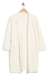 Max Studio Patch Pocket Long Cardigan In White