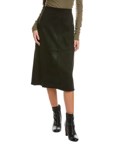 Max Studio Pieced A-line Skirt In Black