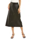 Max Studio Pieced A-line Skirt In Black