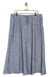Max Studio Pinstripe Pocket Pull-on Skirt