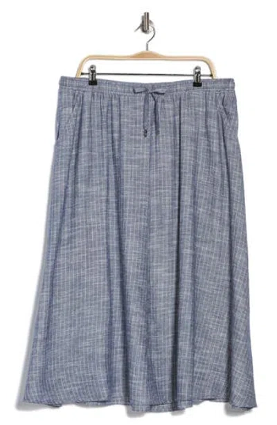 Max Studio Pinstripe Pocket Pull-on Skirt