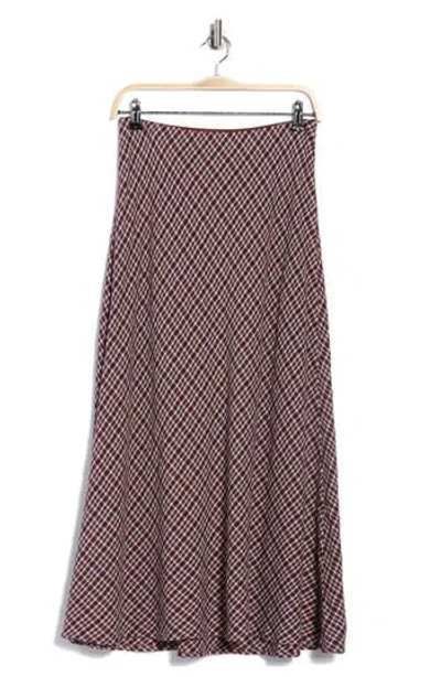 Max Studio Plaid Maxi Skirt