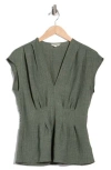 Max Studio Pleat Front Top
