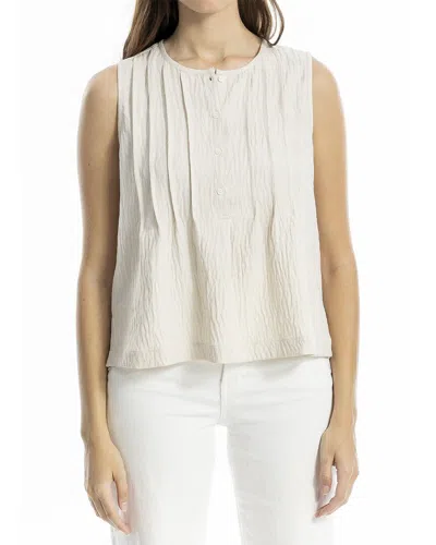 MAX STUDIO MAX STUDIO PLEATED BUTTON-FRONT BLOUSE