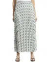 Max Studio Pleated Maxi Skirt In Blue