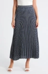 Max Studio Pleated Maxi Skirt In Multi