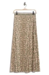 Max Studio Pleated Maxi Skirt In Multi
