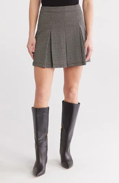 Max Studio Pleated Miniskirt In Gray