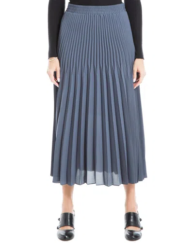 Max Studio Pleated Skirt In Blue