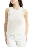 Max Studio Pointelle Stitch Crocheted Tank