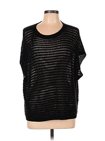 Pre-owned Max Studio Poncho In Black