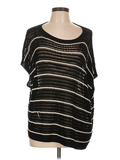 Pre-owned Max Studio Poncho In Black