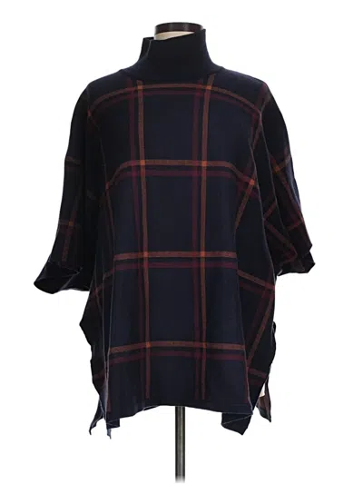 Pre-owned Max Studio Poncho In Blue