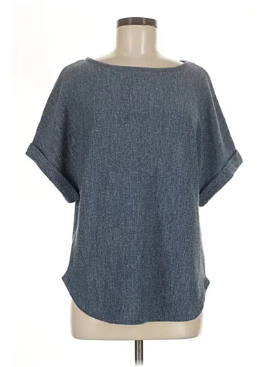 Pre-owned Max Studio Poncho In Blue