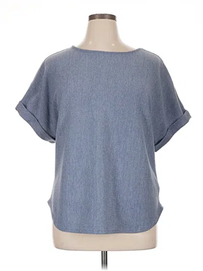 Pre-owned Max Studio Poncho In Blue