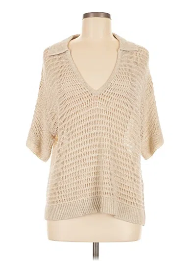 Pre-owned Max Studio Poncho In Brown