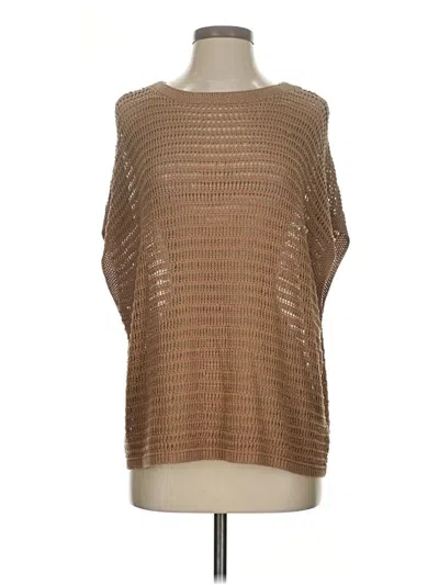 Pre-owned Max Studio Poncho In Brown