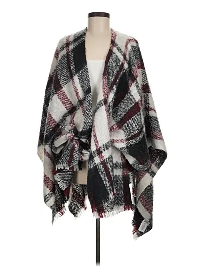 Pre-owned Max Studio Poncho In Burgundy