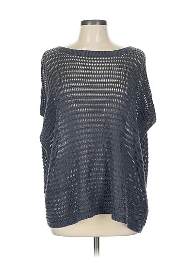 Pre-owned Max Studio Poncho In Gray