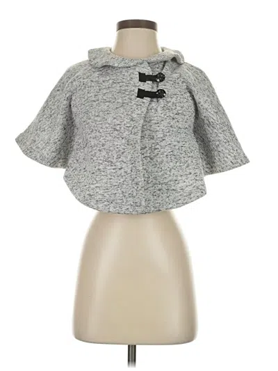 Pre-owned Max Studio Poncho In Gray