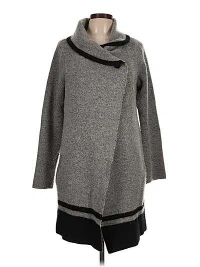 Pre-owned Max Studio Poncho In Gray
