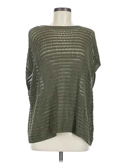 Pre-owned Max Studio Poncho In Green