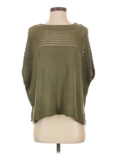 Pre-owned Max Studio Poncho In Green