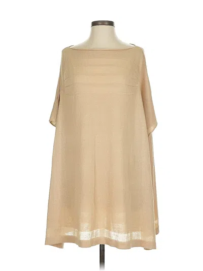 Pre-owned Max Studio Poncho In Ivory