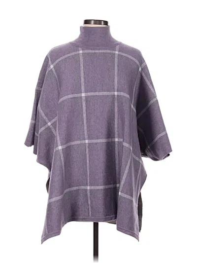 Pre-owned Max Studio Poncho In Purple