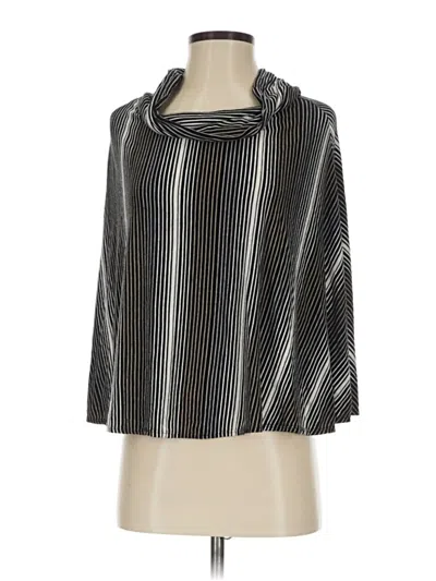 Pre-owned Max Studio Poncho In Silver