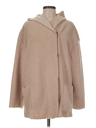 Pre-owned Max Studio Poncho In Tan