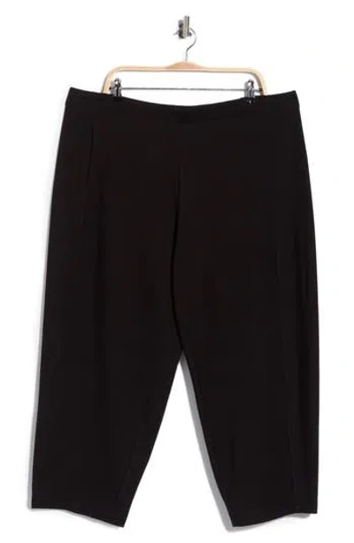 Max Studio Ponte Barrel Pants In Black-black