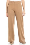 Max Studio Ponte Wide Leg Pant In Vicuna